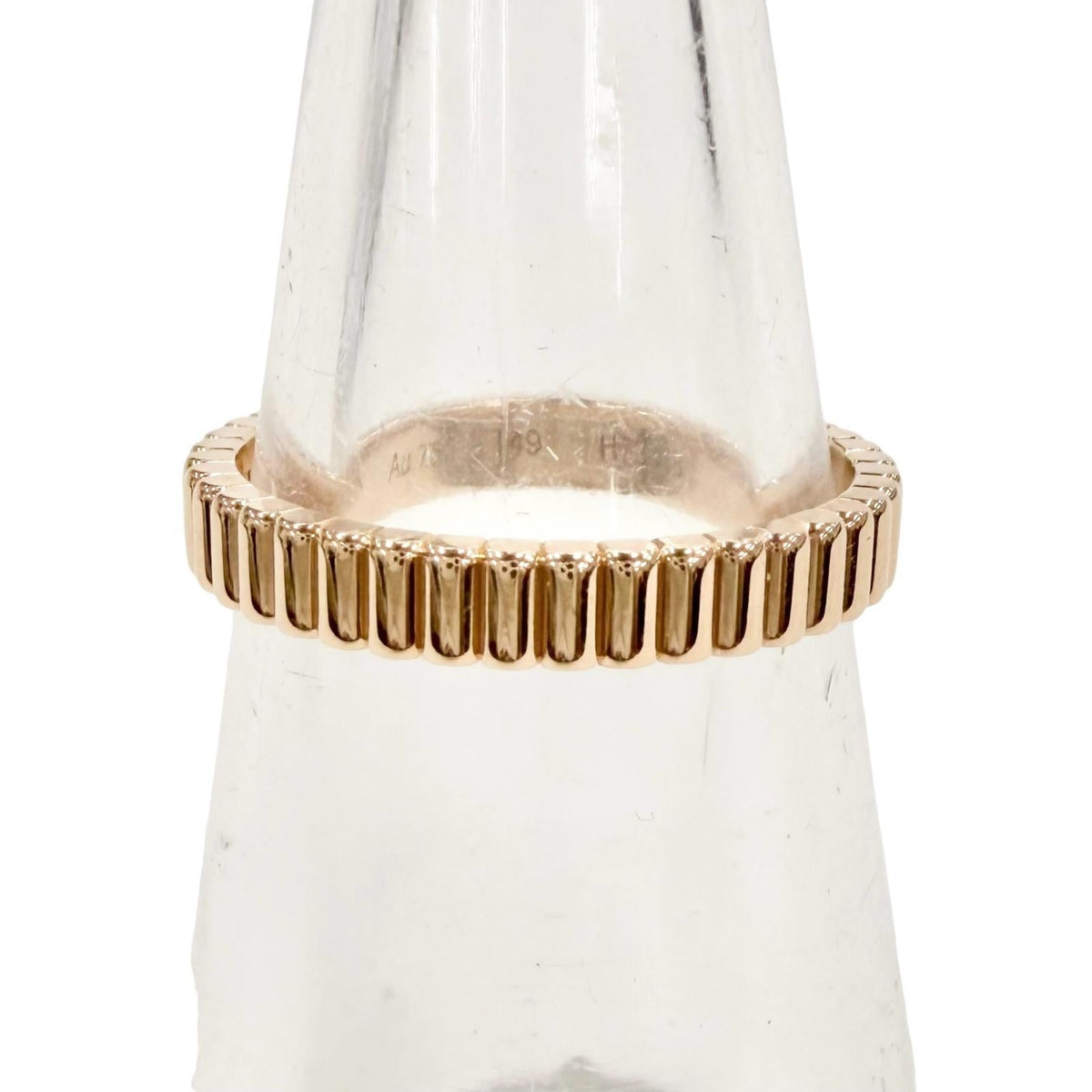 Excellent BOUCHERON Ring ring Quatre Grosgrain Ring Small Pink gold AU750 Women