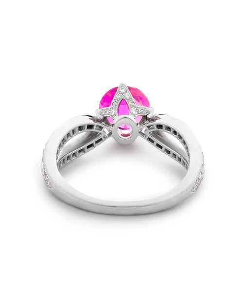 Boucheron Pont de Paris Sapphire and Diamond ring