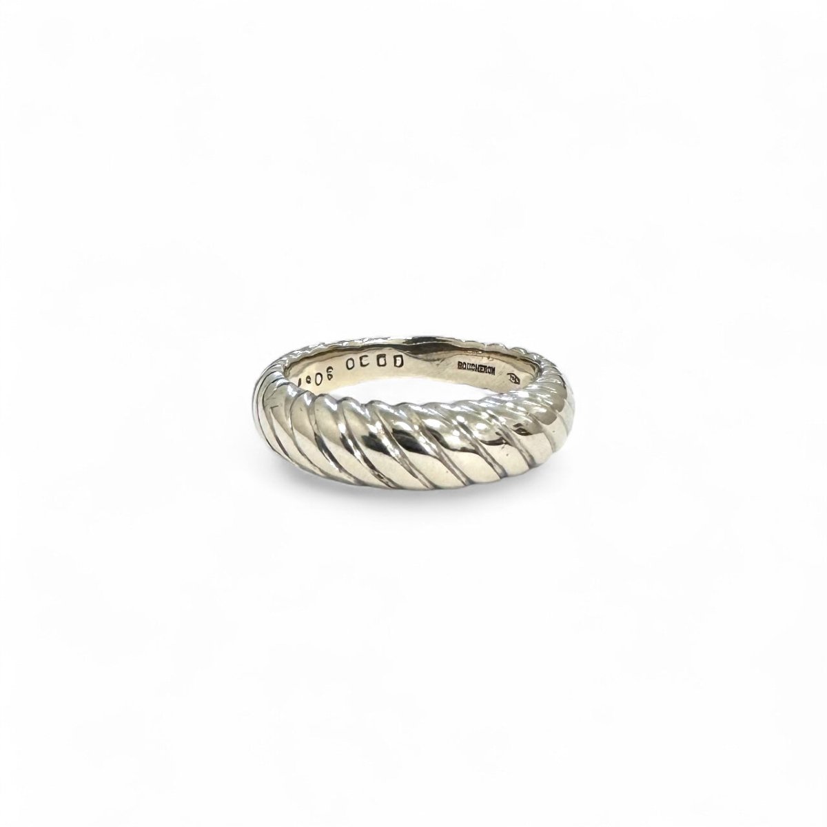 Bague BOUCHERON torsadé en or gris