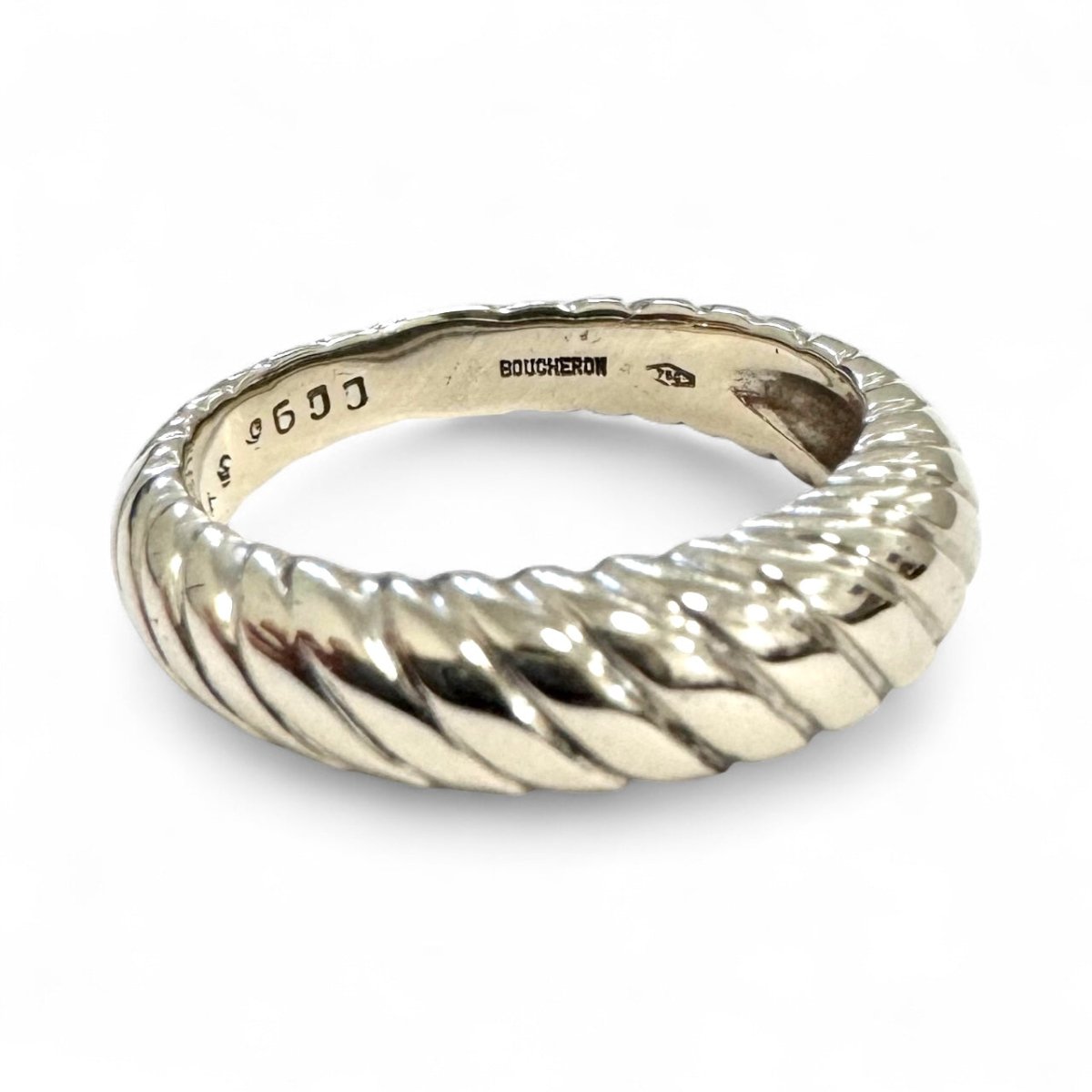Bague Jonc BOUCHERON en or blanc