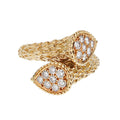 Boucheron Serpent Bohème Vintage Diamond Toi et Moi Cocktail Ring 18k Yellow Gold