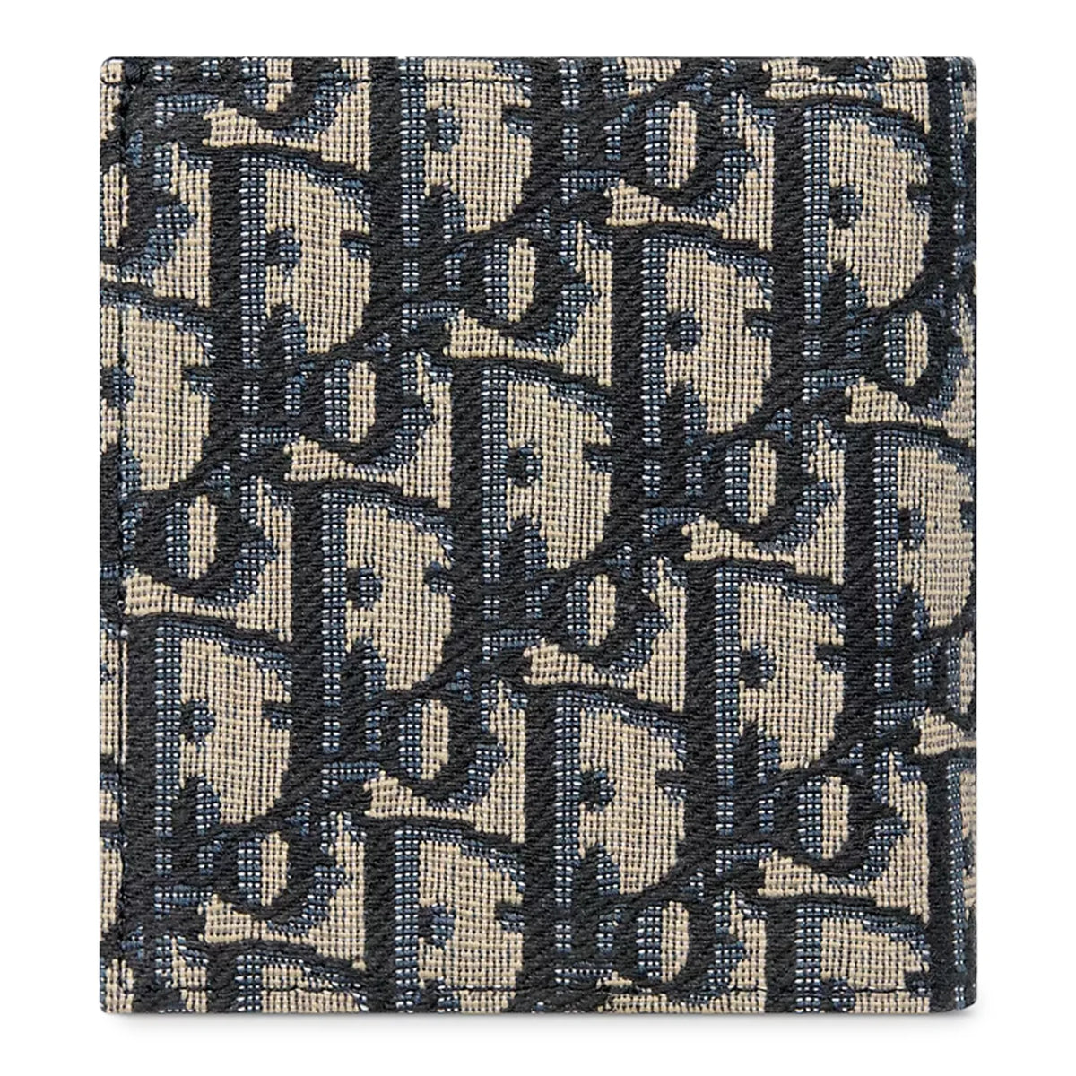 Dior Oblique Jacquard Beige and Black Vertical Bifold Wallet