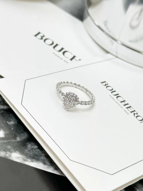 Boucheron Serpent Boheme white gold full-diamond ring